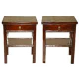 A Pair Of Rectangular End Tables