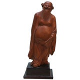 Vintage Chinese Carved Cypress Wood Immortal