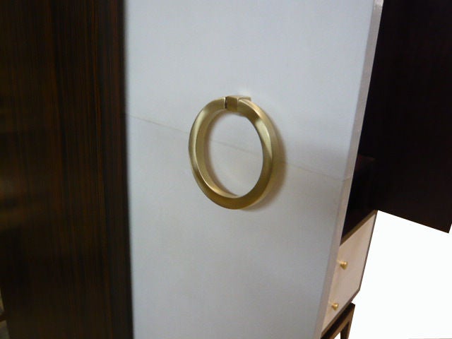 M|n Originals Ebony and Parchment Armoire