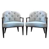 Pair of Edward Wormley Janus 5705  club chairs