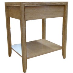M|n Originals Cerused Oak Bead Trim Night Tables