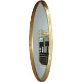 Vintage Oval Gold Leaf Mirror