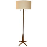 Stiffel Brass Footed Floor lamp