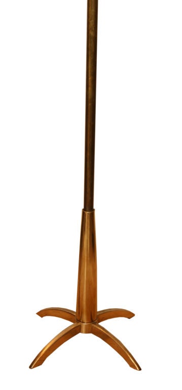 Stiffel Brass Footed Floor lamp