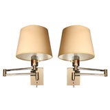 Pair of Hansen Wall Mounted Swing Arm Lamps