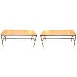 Paul McCobb for Directional 8704 Milk Glass Consoles