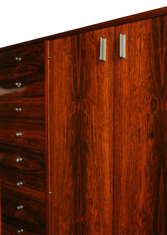 Harvey Probber Rosewood Armoire at 1stdibs