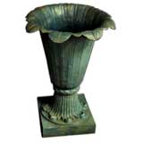 Large Antiques Iron Tulip Urn/Vase Antique Large Antiques Iron Tulip Urn/Vase