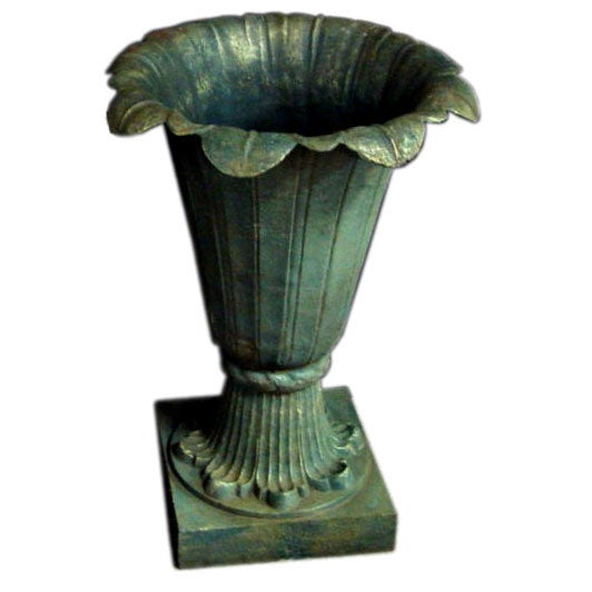 Large Antiques Iron Tulip Urn/Vase