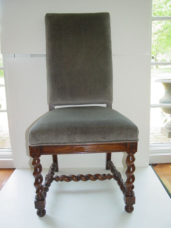 Four Late 19th Century Jacobean Style Chairs