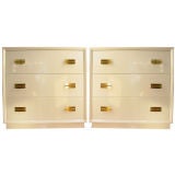 Large Pair of  Gibbings Style1950s White Drawers