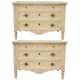 Fine Pair of  Gustavian  Style, Painted Commodes/Drawers
