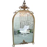 Beautiful French Late 19th century Iron Decorative Mirror