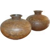 Antique Pair of West African Iron Primitive Vessels (almost a pair )