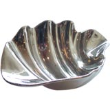 Large Mercury Glass Decorative Shell Form Bowl