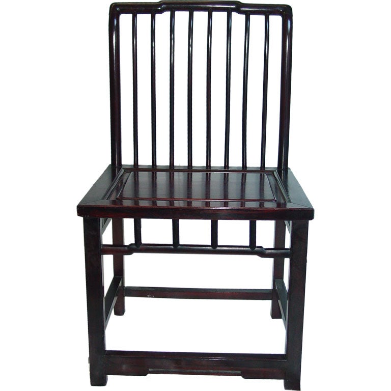 Pair, Antique Chinese Hardwood Chairs at 1stDibs