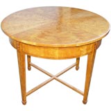 Fine, Swedish Biedermier Style Birch Wood Center Table