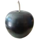 Large Hand Carved Black Apple (Saville Spain)