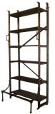 Pair, Industrial Iron and Wood Etagere's