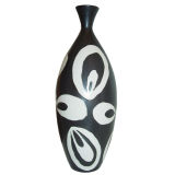 A Delightfull Large Hand Painted Studio Pottery Vase