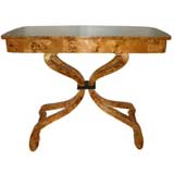 Spectacular Pair of Swedish Biedermier Birdseye Maple Consoles