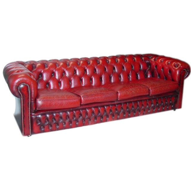 English 1930s Chesterfield Settee.