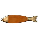 Vintage Elegant Salmon Serving Platter.