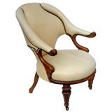 Antique Shapely 19th Century  Desk Chair