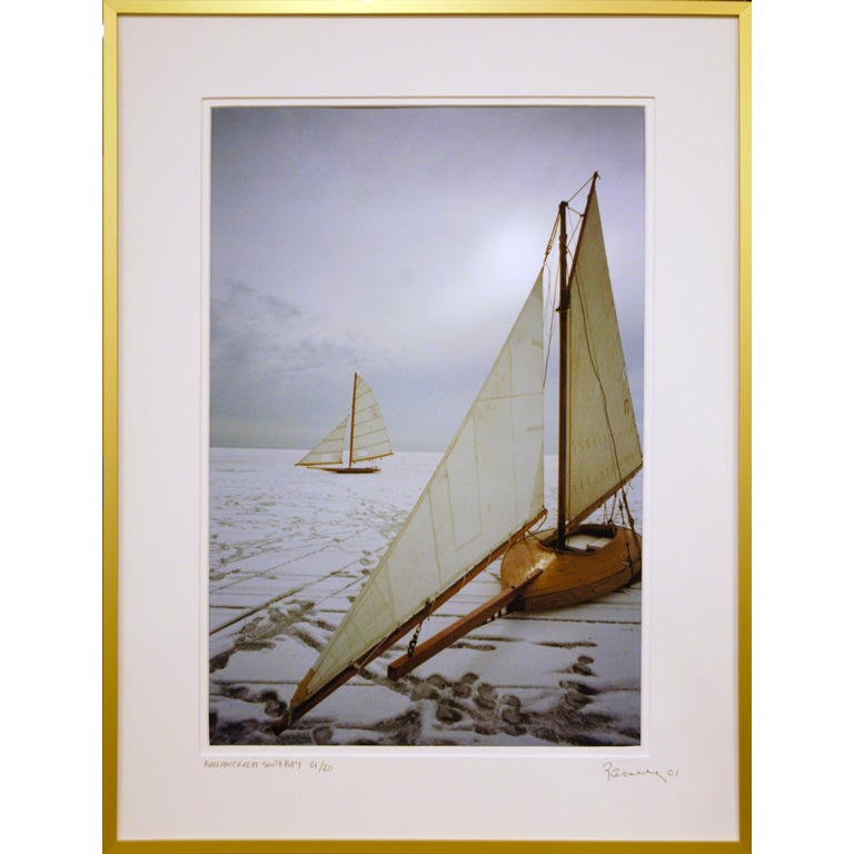 Ice Sailing On The Great South Bay Long Island NY (1986)