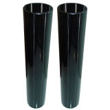 Pair, Stunning Cylinder Shaped Murano Glass Vases
