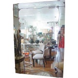 Masive Art Deco Hand Etched Mirror