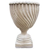 Four  Outstanding Large Hand Carved Stone Planters