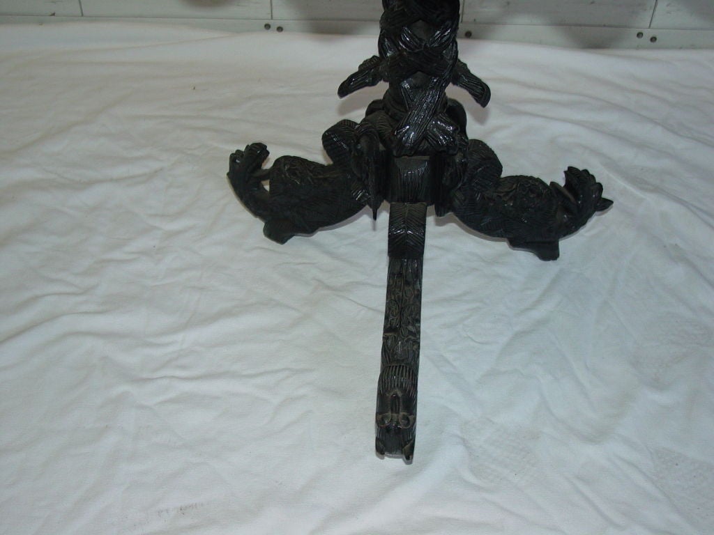 Beautiful Hand Carved Figural Raj Occasional Table.