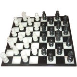 Black/White Onyx Chess Set