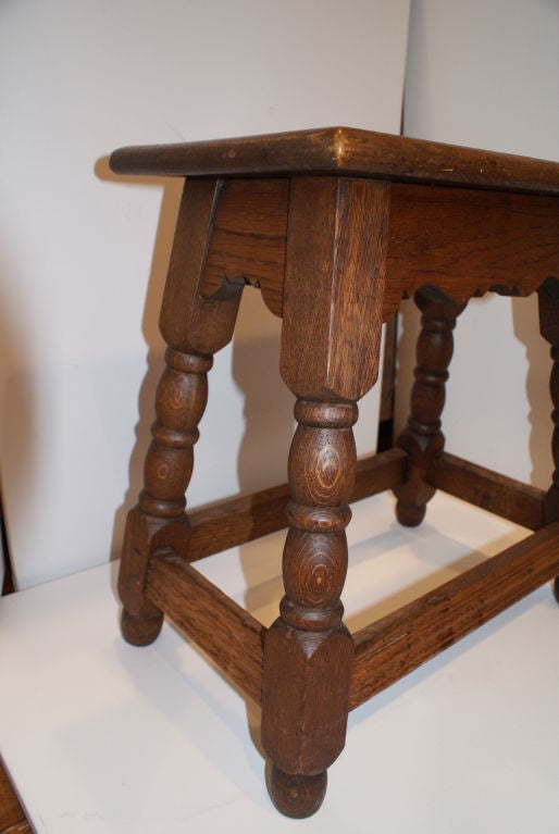 Hand carved English Pub or Tavern stool/table. Solid oak wood,can be used as a stool or small table.