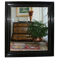 Antique Outstanding Large Ebonized 1920s  Mirror