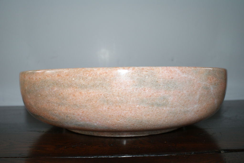 Large Pink/Salmon Onyx Bowl