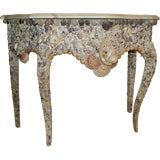 Wonderful Shell Decorated Console Table