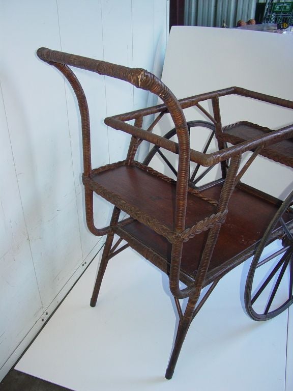 English Antique Bar Cart/Tea Trolly