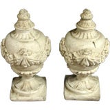 A Fine Pair of English Decorative Stone Finials