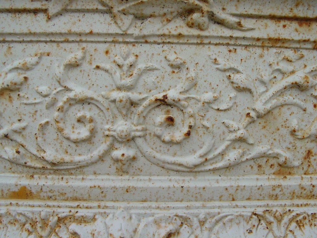 Pair, Classical French Large Cast Iron Urns