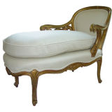 Lovely Diminutive 19th century French Chaise Lounge(Rare)