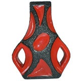 A Terrific Abstract Form Mid Century Ceramic Vase