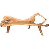 Knockout Free Form Wood Bench