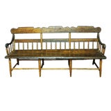 Antique New England Meeting House Bench