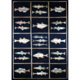 Room Size Hooked Rug of Sporting Fish