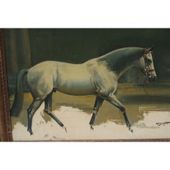 Splendid  Oil  on Canvas  Horse by Richard J M Dupont