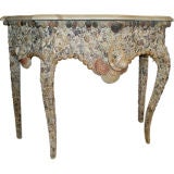 Wonderful Shell Encrusted Cosole  Table.