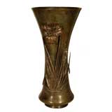 Very Large Art Nouveau Bronze Vase
