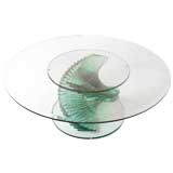 An Exceptionaly Striking and Unique Glass Coffee Table